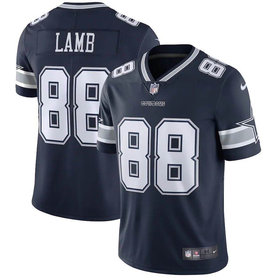 Men Dallas Cowboys #88 CeeDee Lamb Nike Navy Vapor Limited NFL Jersey->women nfl jersey->Women Jersey